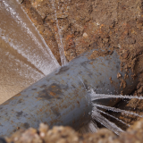 Broken Water Main Arthur Street