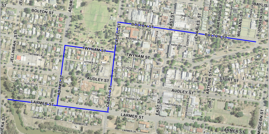 Narrandera Urban Stormwater Upgrade - Inspection and Survey Area