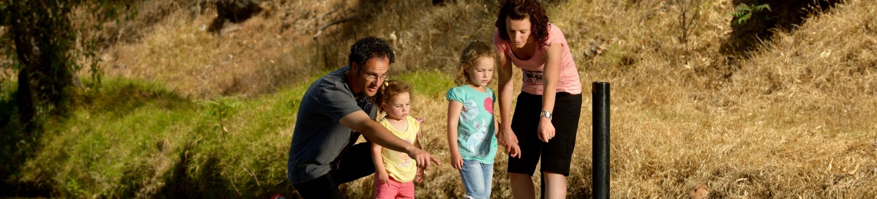 family visiting Lake Talbot